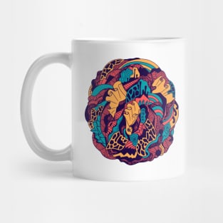 Retro Triad Abstract Wave of Thoughts No 1 Mug